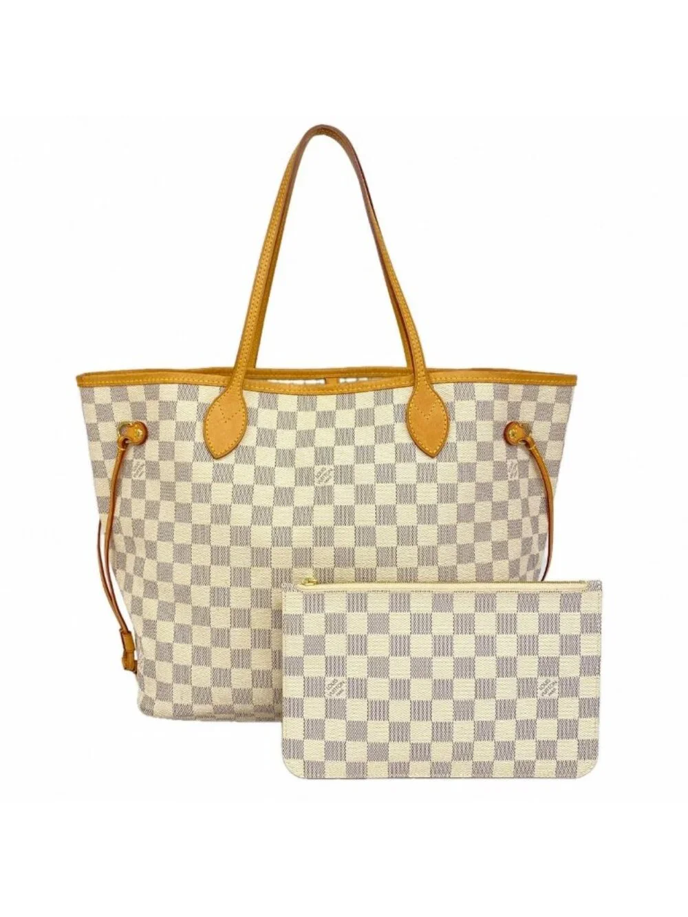 Louis Vuitton Tote Damier Azur Neverfull MM White